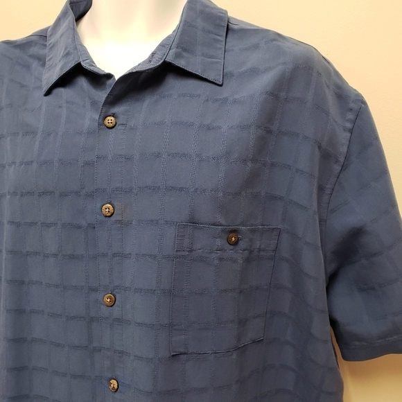 Moda Campia Mens Blue Button Shirt Size XXL - Picture 3 of 6